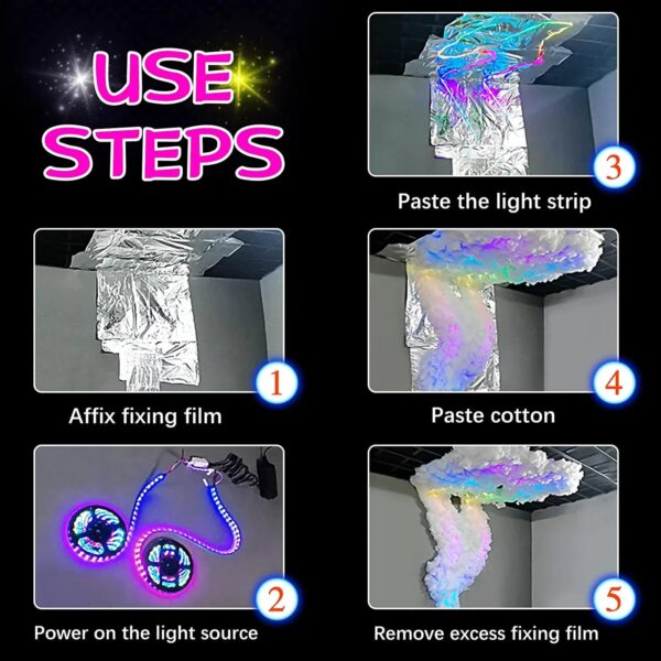 7b25bb754728e13dbe0b2a06ae84c42b4d3d4bcb Thunder Glow 3D Lightning DIY Atmosphere Light Kit